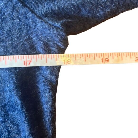 Converse One Star Black Blue Colorblock Long Sleeve Top Small Skate Grunge Emo - Picture 7 of 8